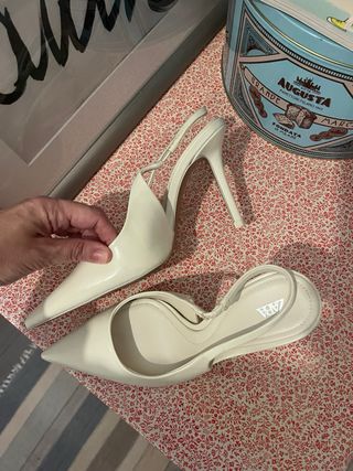 Zapatos Zara Talla 37 Blancos