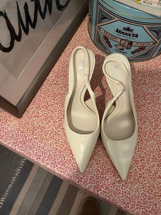 Zapatos Zara Talla 37 Blancos