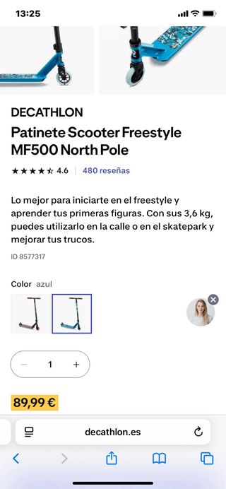 Patinete Scooter Freestyle MF500 NorthPole s/abrir