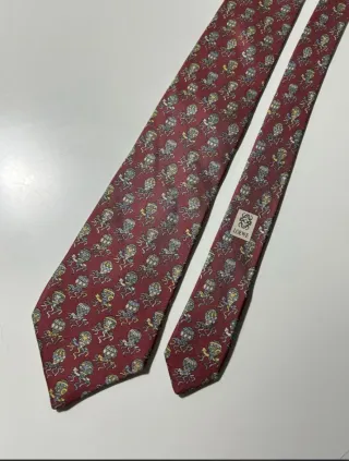 Corbata Loewe Roja Estampada