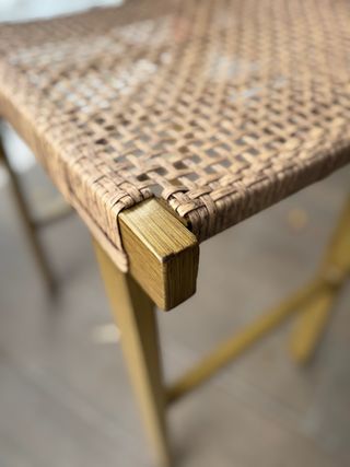 3 Bancos altos 75cm vime sintético Sklum