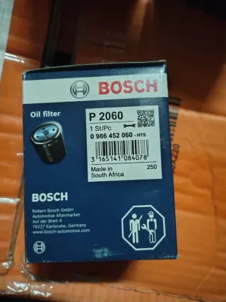 Filtro de aceite BOSCH P 2060