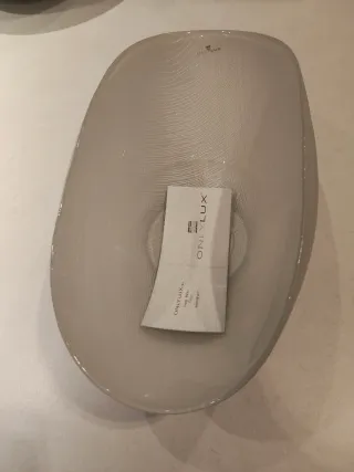 Vaso Burano Coppa 28x14 Bianco Perla