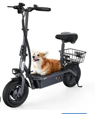 Patinete eléctrico con asiento