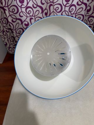 Lámpara infantil azul con nubes