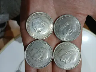 10 Monete 100 Peseta Argento 1966 Francisco Franco
