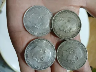 10 Monete 100 Peseta Argento 1966 Francisco Franco
