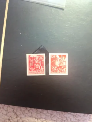 Francobolli Germania Reich 1945 909-10 senza dentellatura