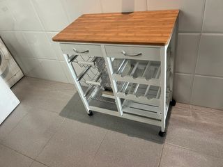 Mueble Cocina Camarera Madera y Metal