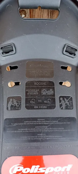 Silla portabebés para bicicleta