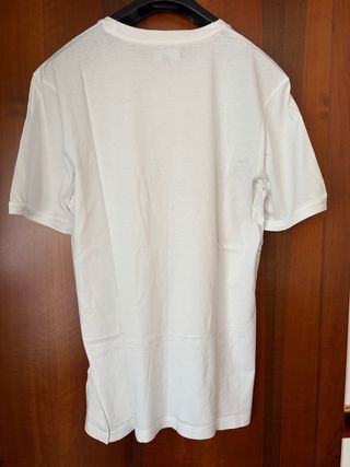 T-shirt Hydrogen bianca con teschi