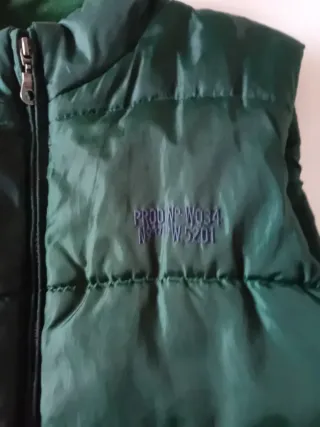 Chaleco acolchado verde