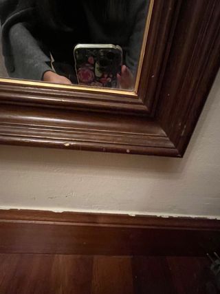 Espejo de madera vintage