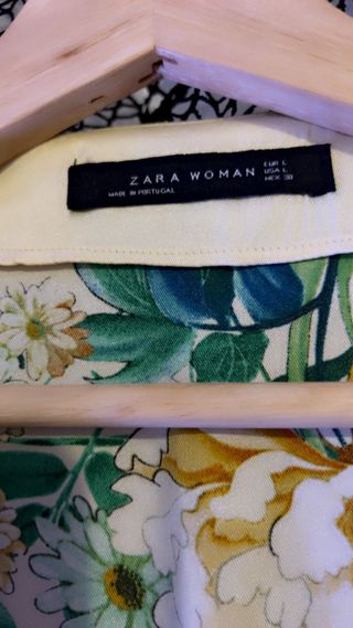 Vestido largo estampado flor