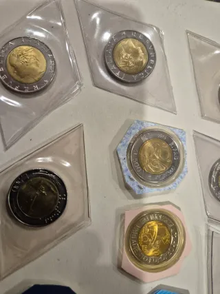 22 pezzi 500 Lire Monete Italiane