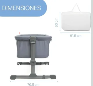 Cuna Chicco Next2me gris