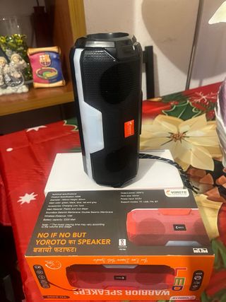Altavoz YOROTO A006 Negro/Rojo
