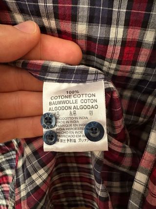 Camisa GAS cuadros talla XL