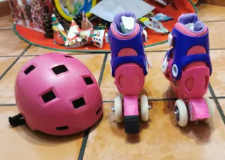 Patines Oxelo Play 3 y casco