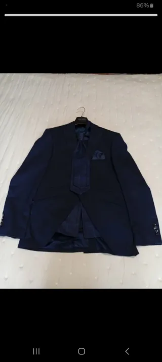 Traje de Novio MARCO TALLER Azul Cuadros Talla S/m