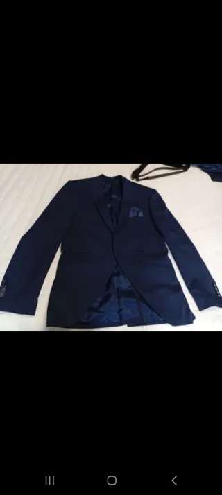 Traje de Novio MARCO TALLER Azul Cuadros Talla S/m