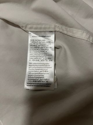 Camisa blanca de vestir Calvin Klein talla 39