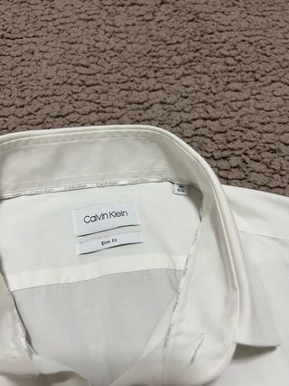 Camisa blanca de vestir Calvin Klein talla 39