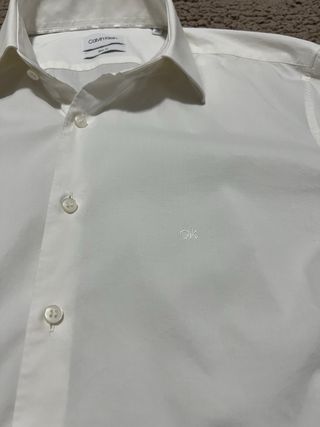 Camisa blanca de vestir Calvin Klein talla 39