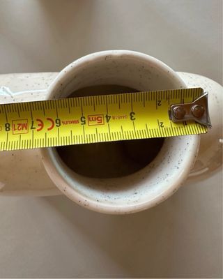 Lote 2 jarras cerâmica branco cru