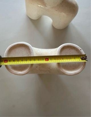 Lote 2 jarras cerâmica branco cru