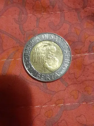 Moneta 500 Lire San Marino Bimetallica