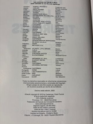 Tintín y el lago de los tiburones