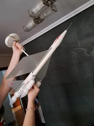 Lámpara Avión Metal y Plástico