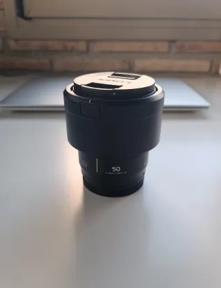 Objetivo Lumix-Panasonic 50mm f/1.8 como nuevo