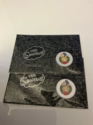 Onza Simpsons Season's Greetings coloreada