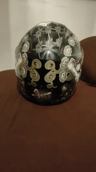 Casco Moto LS2 racing. Talla XS Negro Diseño