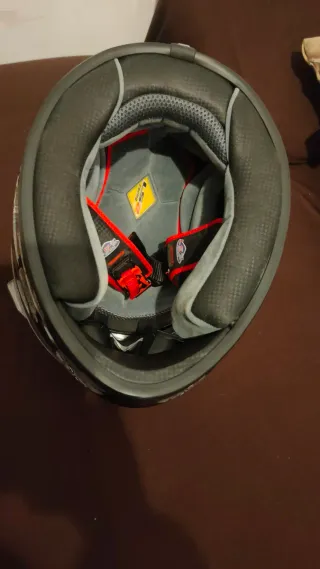 Casco Moto LS2 racing. Talla XS Negro Diseño