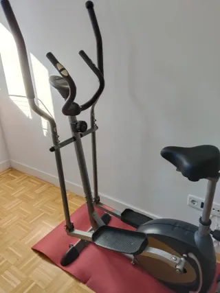 Bicicleta Estática y Elíptica 2 en 1