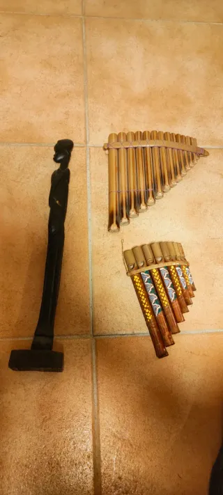 Flautas de Pan de Bambú y Madera