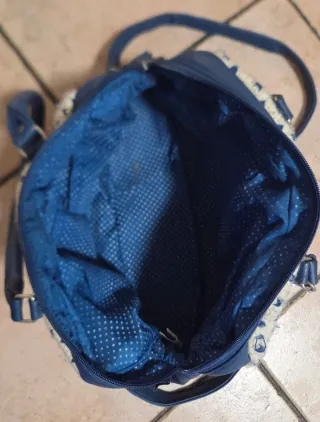 Borsa Disney Minnie Mouse blu e bianca