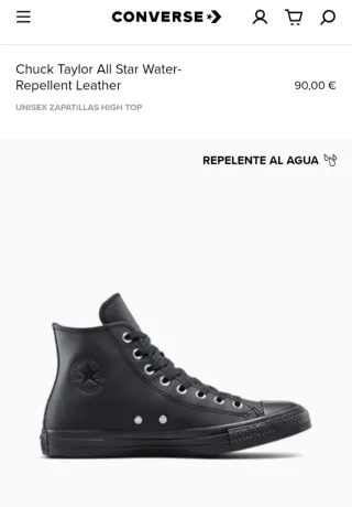 Converse piel talla 39