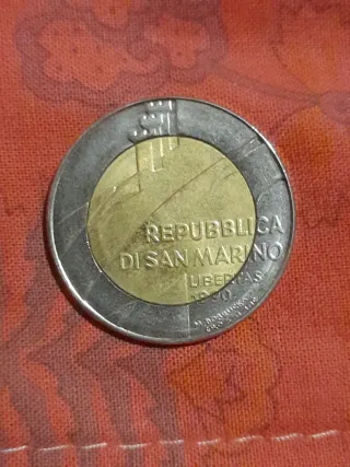 500 Lire Bimetallica San Marino