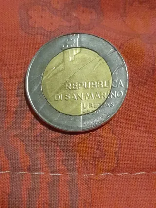 500 Lire Bimetallica San Marino