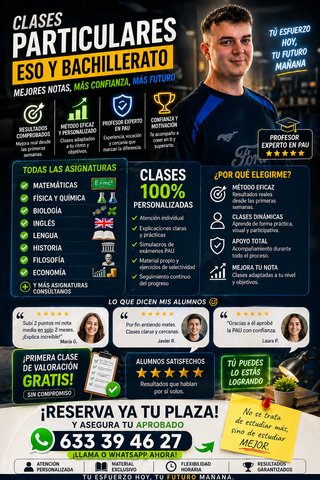 Clases Particulares de ESO y bachillerato