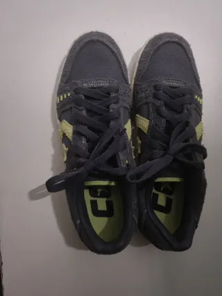 BAMBAS SKATE CONVERSE GRIS CON VERDE