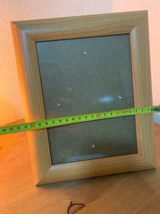 Marco de fotos de madera y cristal