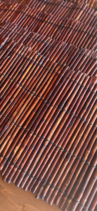 Lote 5 individuais bambu artesanais