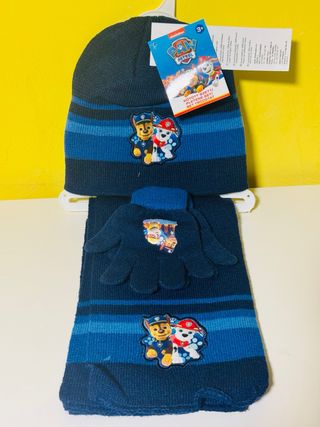 Set Patrulla Canina Gorro Bufanda Guantes.