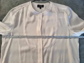 Camisa blanca 90% seda de MIRTO talla M/38