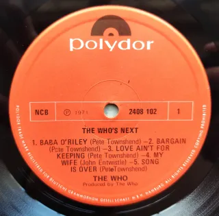 LP 1971 🇪🇺 THE WHO - WHO'S NEXT